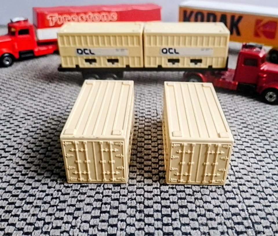 Matchbox P.S.I. Container OCL (2 Stück), für Two Pack TP 22, Flat Car - Bild 3 von 4