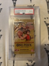 2023 Bandai One Piece Kingdoms of Intrigue OP-04 Booster Pack PSA  8 Near Mint