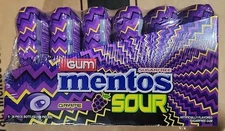 6ct 28pc Mentos SOUR Sugar-Free Chewing Gum Sour Grape Flavored Bottle Wholesale