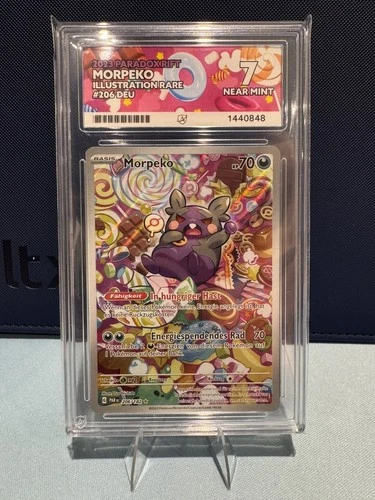Pokemon-Morpeko 206/182-ACE 7 Graded Mint-Illustration Rare-Paradox Rift-German