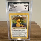 Pokémon Dragonite Holo Rare 4/62 Fossil Unlimited CGC 7 English