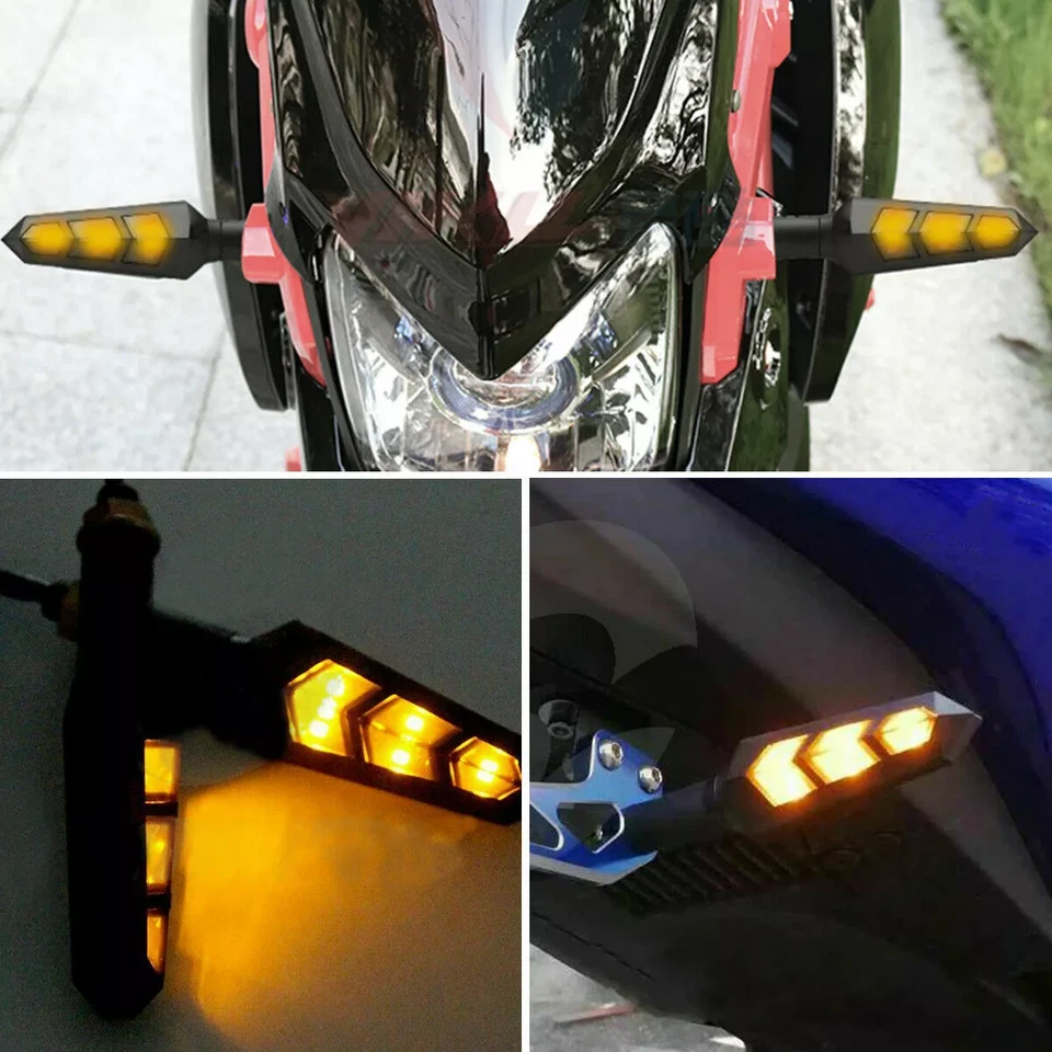 For 2019 Yamaha TW200 Motorcycle LED Turn Signals Indicator Light Blinker Amber - Image 4 of 4
