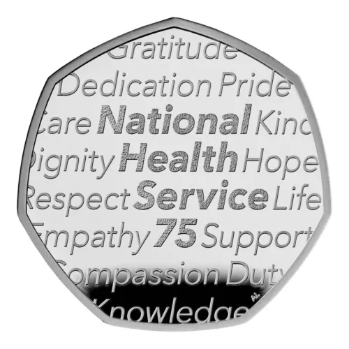 UK Great Britain 50p 2023 NGC PF69 Silver First Releases National Health Service