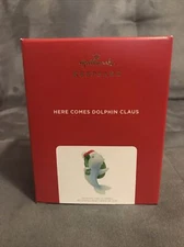 2021 Hallmark Here Comes Dolphin Claus --Dolphin Magic Sound Ornament 