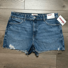 Wrangler Vintage High Rise 3 Stretch Cut Off Jean Shorts Size 30