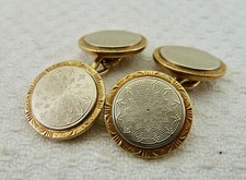 Manschettenknöpfe vergoldet Krementz 1920er Jahre