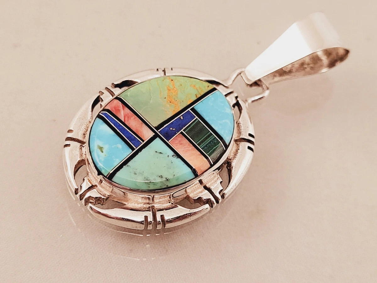 Heavy 333 Gram Vintage Native American Navajo Turquoise Sterling Silver Tubule Necklace Heavy 333 Gram Vintage Native American Navajo Turquoise Sterling Silver Tubule Necklace