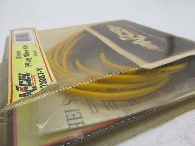 Y！ Accel Motorcycle 5MM Yellow Ignition Spark Plug Wire Kit