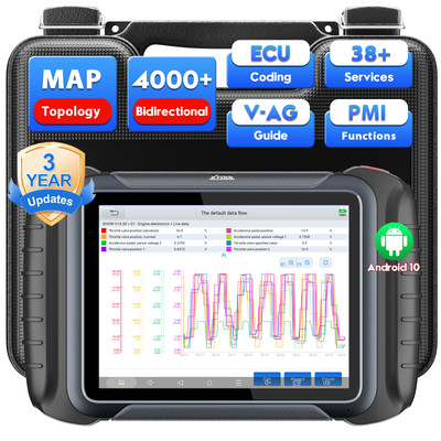 XTOOL Newest OBD2 Scanner D8S Pre/Post Scan Topology Mapping Active Test Coding