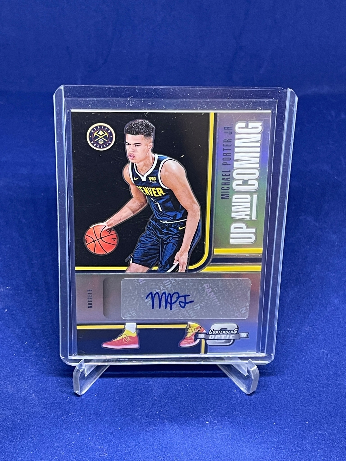 MICHAEL PORTER JR 2018-19 PANINI CONTENDERS OPTIC UP AND COMING AUTO RC #D 82/99