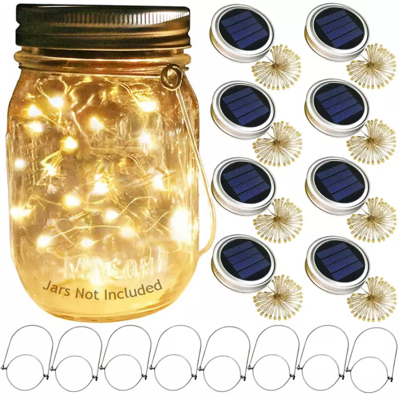 Solar powered jar sale lights