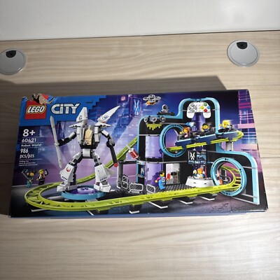 LEGO 60421 LEGO City Robot World Roller-Coaster Park Adventure Box Damage