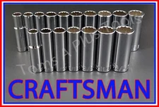 CRAFTSMAN HAND TOOLS 17pc Deep 3/8 SAE METRIC MM 12pt ratchet wrench socket set