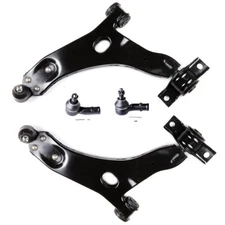 4x Front Lower Control Arm Outer Tie Rod End Suspension For 2000-2004 Ford Focus