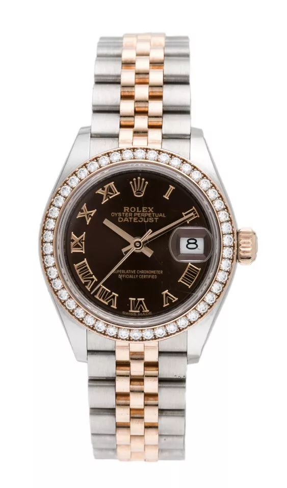 Rolex lady datejust shop 28 chocolate dial