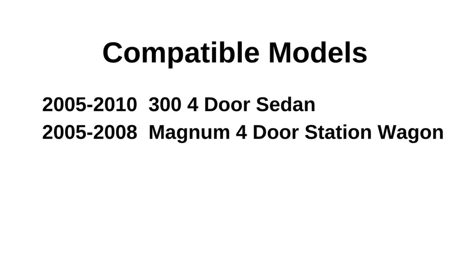 Se adapta a 05-10 Chrysler 300 05-08 Dodge Magnum Driver puerta trasera izquierda ventana vidrio Foto 4 de 4