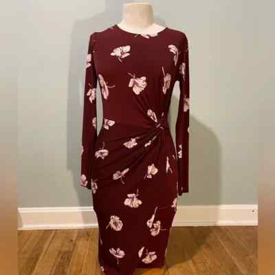 Forever 21 Contemporary Long Sleeve Floral Dress Size XS