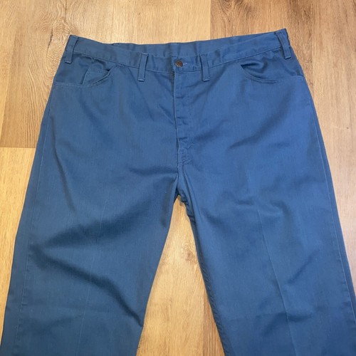 Levi's Pants BIG E Sta Prest Levis Blue Wide Leg Disco Vintage 60s 70s Men 40 31 - Picture 9 of 18