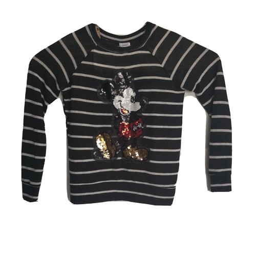 Pullover Sweater Sequined Mickey Mouse 