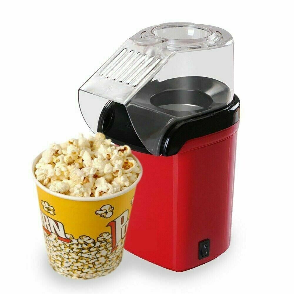 Macchina Pop Corn 1200W Rossa - Popcorn Caldi e Sani Senza Olio