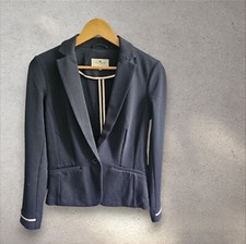 Bnwt Tom Tailor Ladies Navy Knitted Blazer Size S / Uk 10 Work Office Rrp €69.99