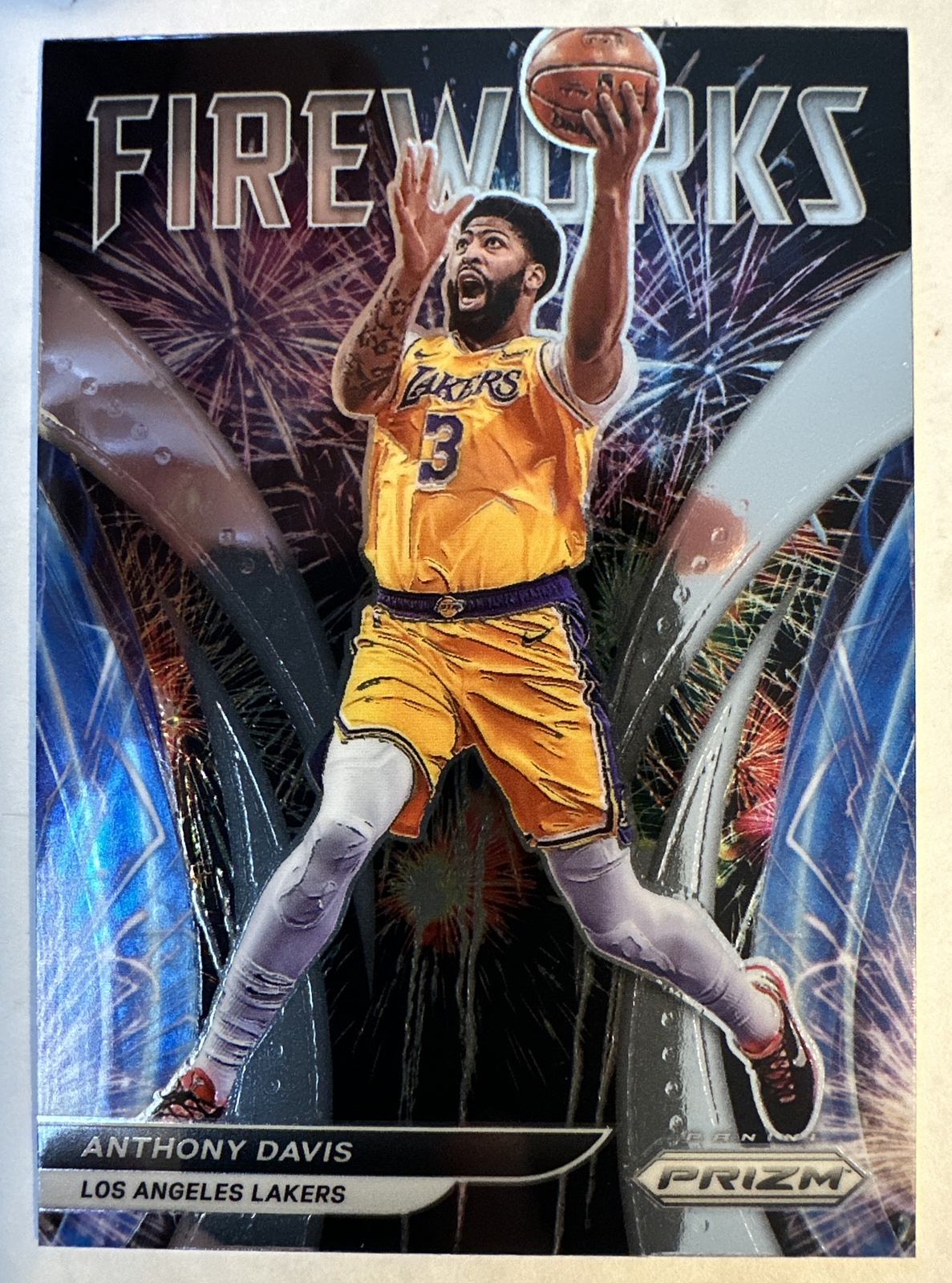 2021-22 Prizm Anthony Davis Fireworks #16