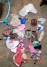 Vintage Doll Clothes, Shoes, and Accessories Mixed Size