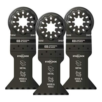 Imperial Blades IBSL340-3 Starlock 1-3/4'' Multi-Material Metal/Wood Blade, 3PC
