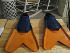 Speedo Blue Prange Fins Flippers Size M 7-8 40-41