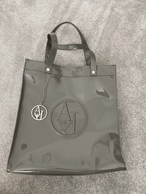 armani jeans grey bag