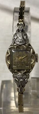 Vintage Louis Swiss 17 Jewel Ladies Watch 10 k gold Filled Runs BEAUTIFUL!