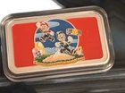 Mario Luigi 1up Coin Art 1oz .999 Silver Enameled Bar