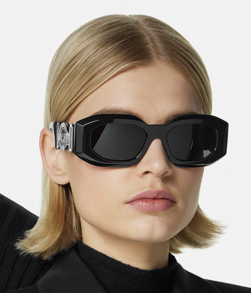 NEW Versace VE4425U-542287-54 BLACK Sunglasses