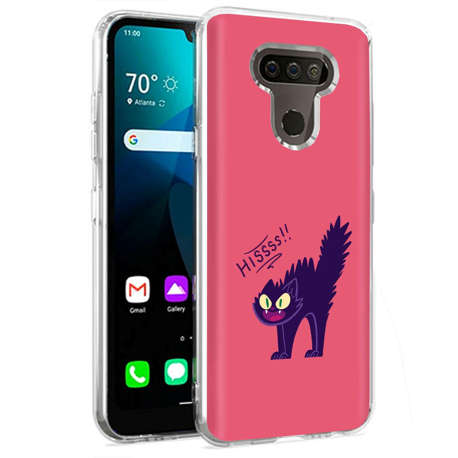 Phone Case for LG Harmony 4,Premier Pro Plus,K41, Grumpy Cat Print
