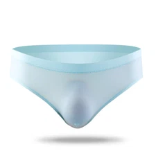 Men Sexy Underwear Boxer Briefs Mid Waist Ultra Thin Breathable Comfort Panties