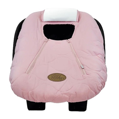 CozyBaby Quilted Infant Car Seat Cover w/ Dual Zippers & Elastic Edge (Open Box) - Picture 3 of 6