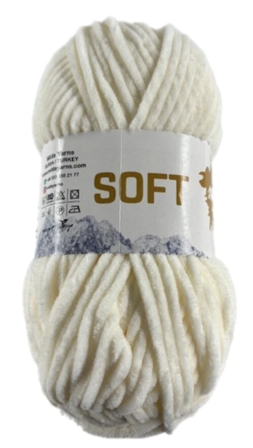 AYAZ Chenille Velour Cuddly Velvety Plush Milda Soft Chunky Knitting/Crochet 100g