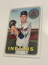 SIGNED BASEBALL CARD AUTO TOPPS 2018 HERITAGE DAN OTERO CLEVELAND INDIANS #565