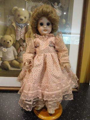 Antique Vintage All Porcelain Doll 14