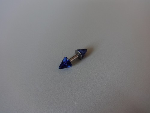 Plug Falso Helix Trago Vernice Mano Painted Ball Punte Cone 5mm per Ear 1,6mm - Foto 13 di 29