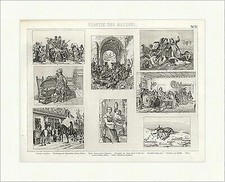 Dantes Hölle Gretchen Delacroix Brockhaus Bilder Atlas Plastiken und Malerei 28