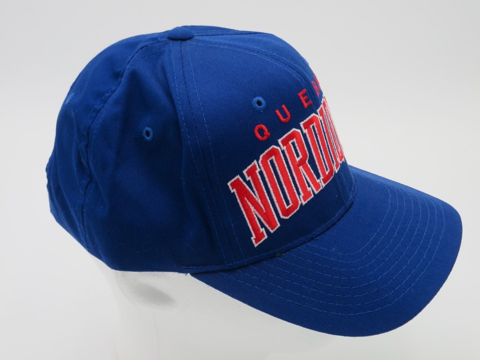 Casquette Snapback Québec Nordiques, LNH, CCM, Bleu, Homme, Rétro, Occasion