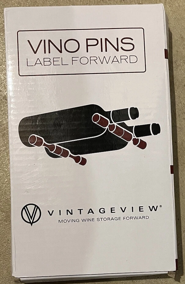 Vintage View VP 2 Vino Pins 2 Bottle Wall Mounted Metal Wine Rack
