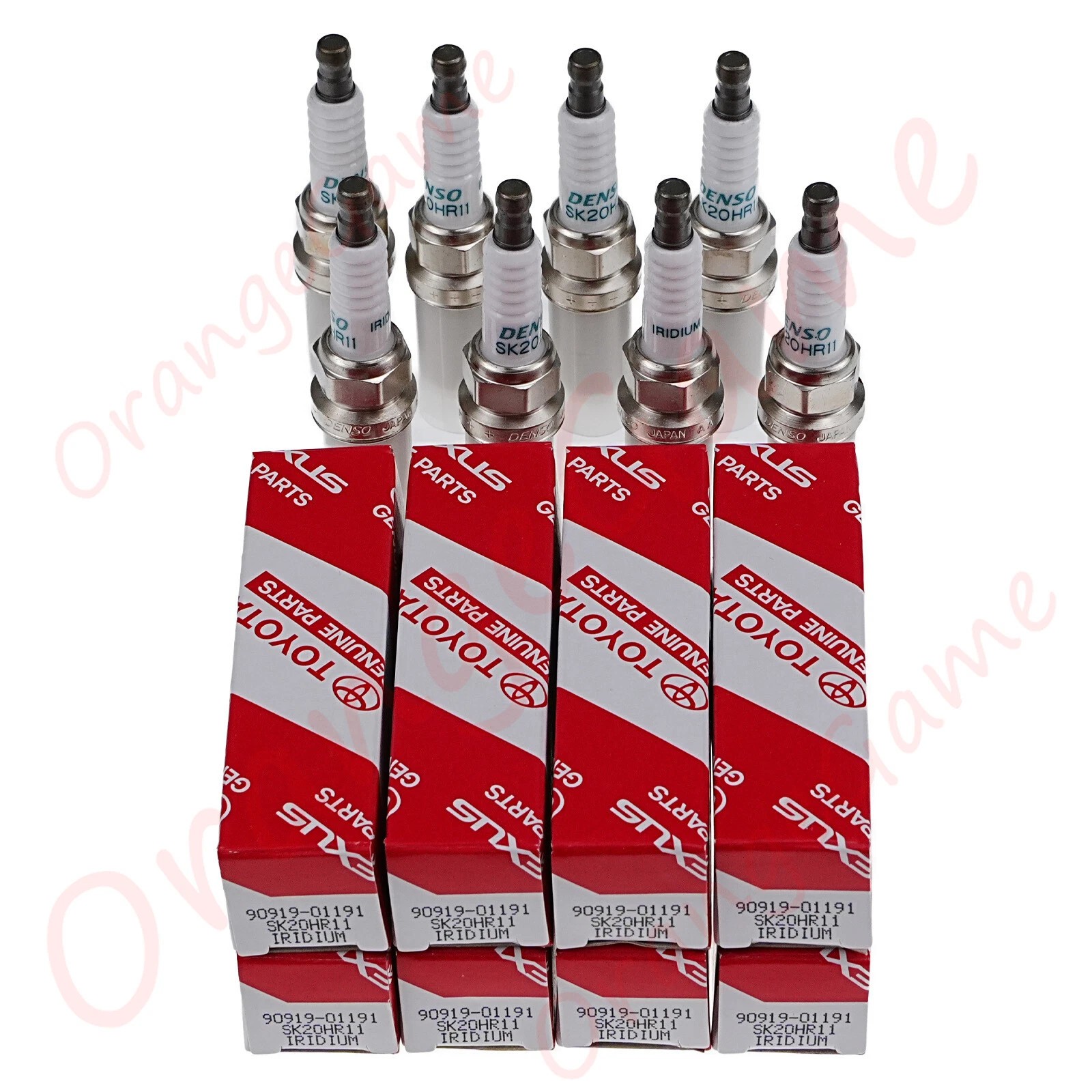 SET OF 8 NEW OEM GENUINE TOYOTA 1GR-FE 4.0L V6 IRIDIUM SPARK PLUG 90919-01191