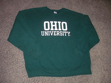 Vintage Y2K green OHIO UNIVERSITY BOBCATS Jerzees Sweatshirt men's 2XL