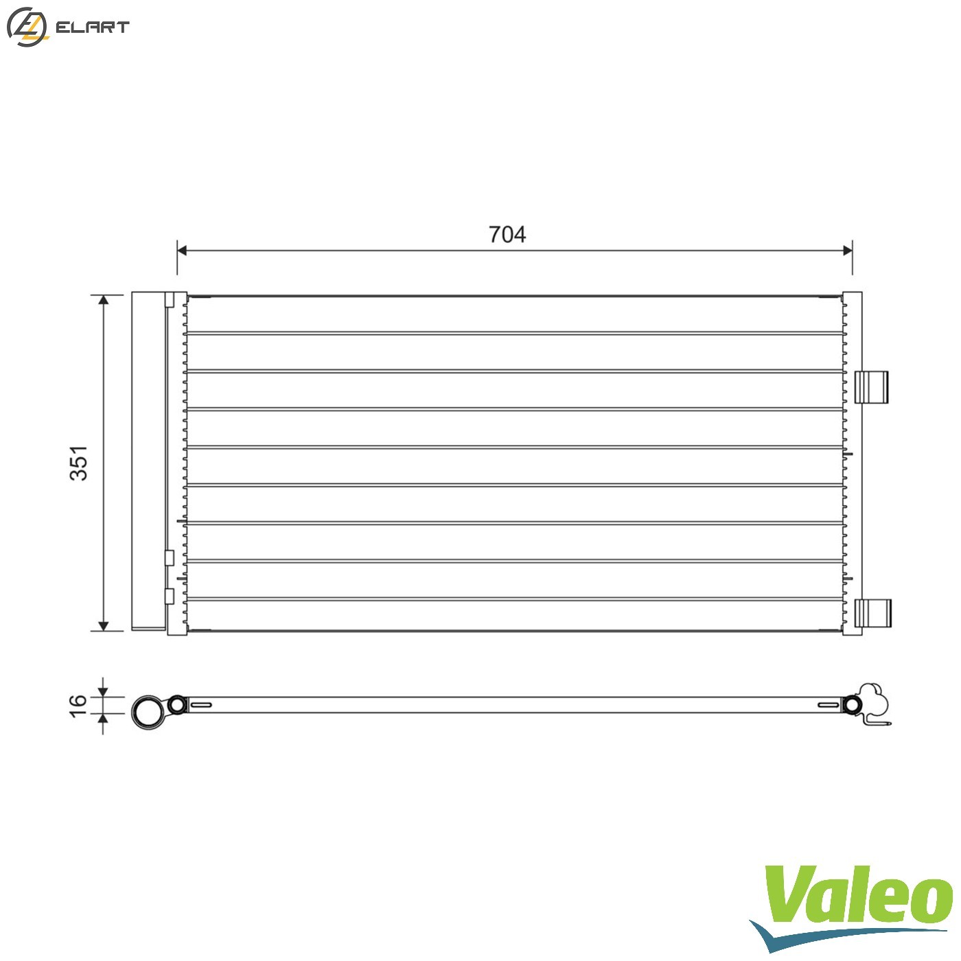 CONDENSER AIR CONDITIONING 814378 FOR RENAULT LAGUNA/III/Sportour/Tourer 1.5L