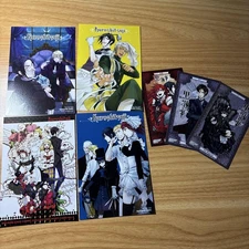 Black Butler Postcard Set Rare Square Enix Collectible Near Mint Condition
