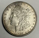 AU+ 1889-P Morgan Silver Dollar, Almost UNC $1 Coin