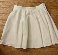 Romwe White Y2K Aesthetic Micro Mini Skirt Women's / Teen Size Small Coquette