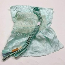 6952 Japanese Kimono Accessory Obiage and Obijime 2-piece Set Silk Shibori